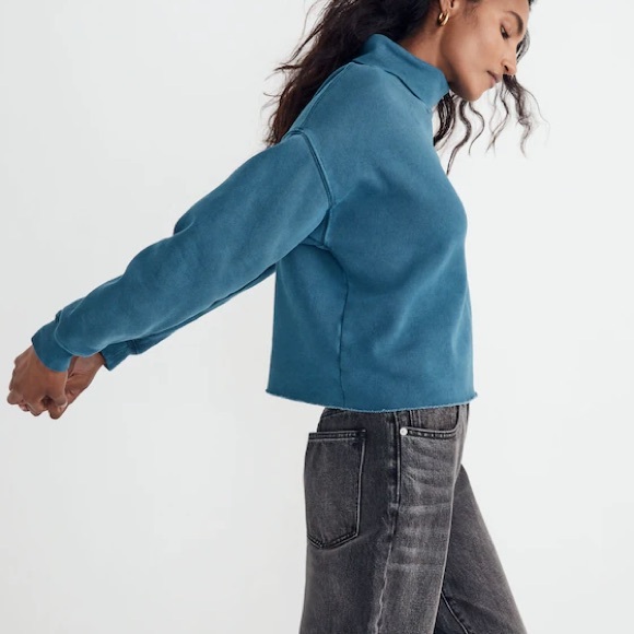 Madewell’s Rivet & Thread Turtleneck Sweatshirt Size Small - Picture 2 of 11
